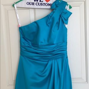 Blue bridesmaids dress
